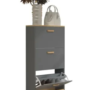 Highlight VCMHolz Schuhregal Schuhschrank Schuhkipper Halom M in Anthrazit günstig kaufen | limango