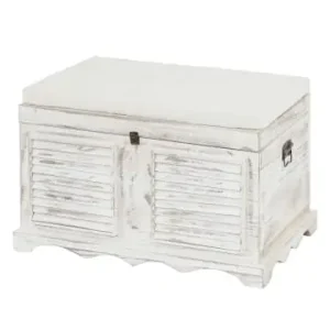 Markenprodukt MCW Holztruhe, Shabby-Chic Vintage, Weiß günstig kaufen | limango