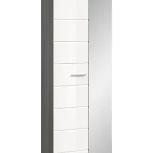 Nur Für Kurze Zeit xonox.home Garderobenschrank(B/H/T: 60x192x37 cm) in Rauchsilber und weiß hochglanz günstig kaufen | limango