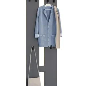 Gratis Versand VCMHolz Set Dielenmöbel Gardeobe Kleiderhaken Salia M in Anthrazit günstig kaufen | limango