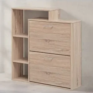 KADIMA DESIGN Schuhkipper | Sonoma Eiche, 85x24x93cm, 2 Fächer, 12 Paar günstig kaufen | limango Begrenztes Angebot