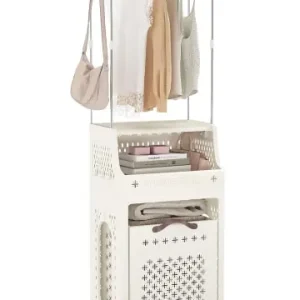 COSTWAY 3 in 1 Kleiderständer auf Rollen in Beige günstig kaufen | limango Direkt Vom Hersteller