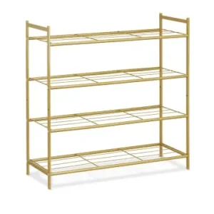 relaxdays Schuhregal in Gold - (B)70 x (H)70 x (T)26 cm günstig kaufen | limango Neue Ware