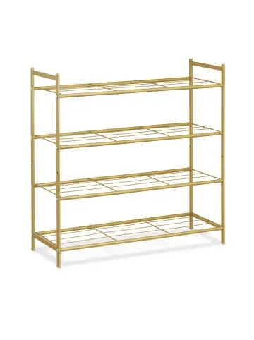 relaxdays Schuhregal in Gold - (B)70 x (H)70 x (T)26 cm günstig kaufen | limango Neue Ware