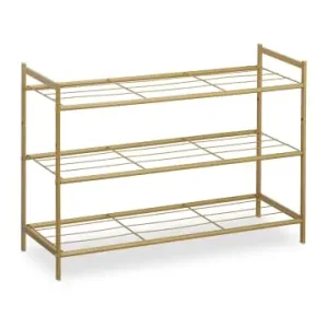 relaxdays Schuhregal in Gold - (B)70 x (H)50 x (T)26 cm günstig kaufen | limango Preiswert