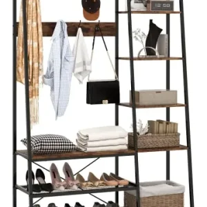 COSTWAY Garderobenständer 118x40x180cm in Schwarz günstig kaufen | limango Abverkauf