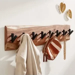 KADIMA DESIGN Garderobe mit Baumkante, Rustikaler Flurgarderobe, 8 Haken für Jacken günstig kaufen | limango Solange Der Vorrat Reicht