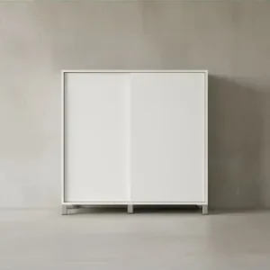 Nur Heute KADIMA DESIGN Schuhschrank FULDA: 20 Paar Schuhe, moderne Ablagefächer, Schiebetüren in Weiß günstig kaufen | limango