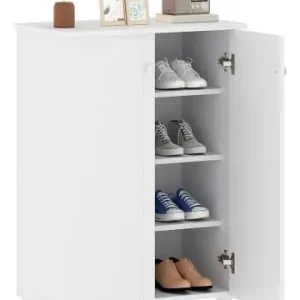 Sofort Bestellen COSTWAY 4-stöckig Schuhschrank 60 x 33,5 x 90 cm in Weiß günstig kaufen | limango