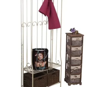 Preisreduziert möbel-direkt Standgarderobe Dino in Altweiß günstig kaufen | limango