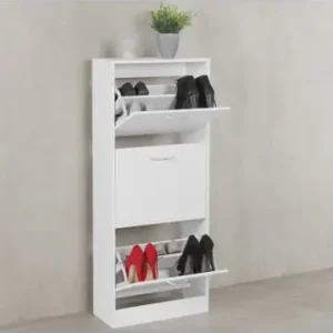 Knallerangebot KADIMA DESIGN Schuhschrank | 125cm, 3 Fächer, Klappbar, 18 Paar günstig kaufen | limango