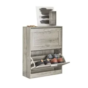 SoBuy Schuhkipper in Hellgrau - (B)60 x (H)79 x (T)23cm günstig kaufen | limango Sonderangebot