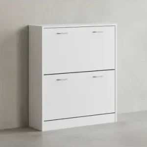 KADIMA DESIGN Schuhregal: 20 Paar Schuhe, Braun, 4 Schuhfächer, einfacher Aufbau in Weiß günstig kaufen | limango Kostenloser Rückversand