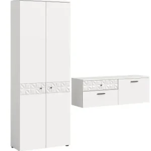 Ausverkauf xonox.home Garderobenkombination (B/H/T 195x192x34 cm) in weiß günstig kaufen | limango