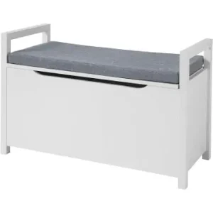 Günstig SoBuy Truhenbank in Weiß - (B)86 x (H)54 x (T)38cm günstig kaufen | limango