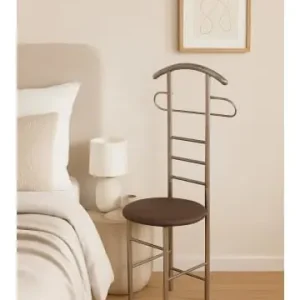 Angebot möbel-direkt Herrendiener Gustav in braune Sitzfläche günstig kaufen | limango