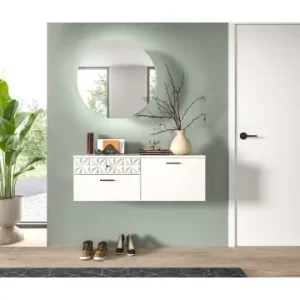 Wochenendangebot xonox.home Garderobenkombination (B/H/T 110x192x34 cm) in weiß günstig kaufen | limango