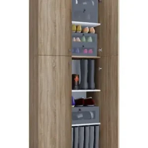 VCMXL Holz Großer Schuhschrank Schuhkommode Lona 5 in Sonoma-Eiche (Sägerau) günstig kaufen | limango Kostenloser Versand