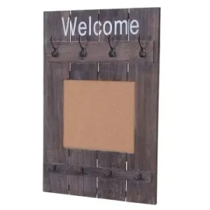 MCW Wandgarderobe C89 mit Pinnwand im Shabby-Look, Braun, shabby günstig kaufen | limango Garantierte Lieferung