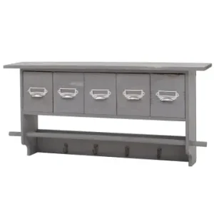 MCW Garderobe C49 mit 5 Schubladen im Shabby-Look, Shabby Look, grau günstig kaufen | limango Kracherpreis