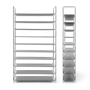 relaxdays 3x Schuhregal in Grau - (B)100 x (H)175,5 x (T)29 cm günstig kaufen | limango Kracherpreis