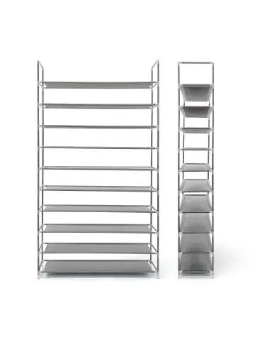 relaxdays 3x Schuhregal in Grau - (B)100 x (H)175,5 x (T)29 cm günstig kaufen | limango Kracherpreis