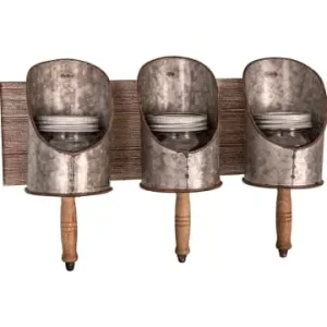 Anticline Wandregal in Braun/ Silber - (B)39 x (H)24 x (T)10 cm günstig kaufen | limango Beliebt