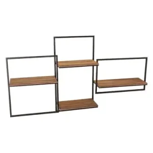 Anticline Wandregal in Hellbraun/ Schwarz - (B)102 x (H)57 x (T)15 cm günstig kaufen | limango Sonderangebot