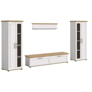 Schneller Versand ebuy24 Regalsystem Verona (4-teilig) Weiß 336 x 40 cm günstig kaufen | limango