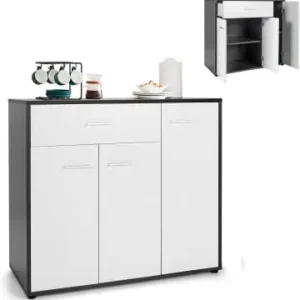 Top-Preis COSTWAY Kommode Küche 88x40x80cm in Weiß günstig kaufen | limango