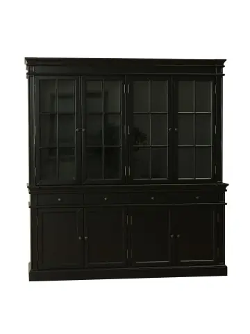 ebuy24 Vitrinenschrank Amaretta Schwarz 186 x 45 cm günstig kaufen | limango Rabatt