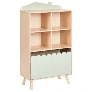 Direktkauf Beliani Bücherregal LACKEY in Braun/Grün - (W) 60 x (H) 105 x (L) 30 cm günstig kaufen | limango