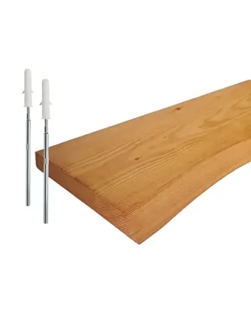 relaxdays Wandregal "Baumkante" in Natur - (B)60 x (H)3 x (T)22 cm günstig kaufen | limango Wochenendangebot