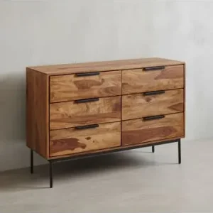 KADIMA DESIGN Kommode 117x80x42 cm Massivholz / Metall Schubladenkommode günstig kaufen | limango Begrenztes Angebot