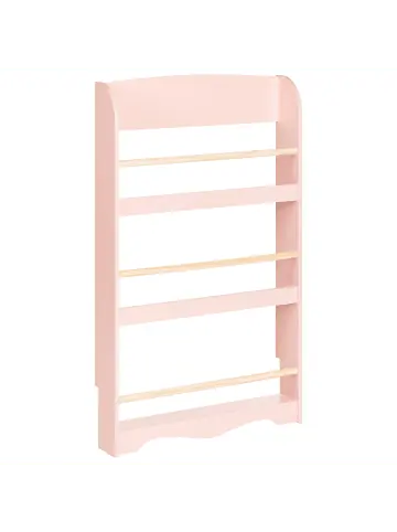 Beliani Bücherregal LILOET in Rosa/Braun - (W) 60 x (H) 100 x (L) 12 cm günstig kaufen | limango Knallerangebot