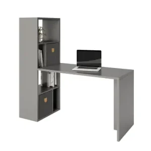 Echt Phoenix Group AGFortuna - SET , Regal mit 6 Fächern inkl. Schreibtischanbau, grau, B/H/T: 58x146,6x34cm günstig kaufen | limango