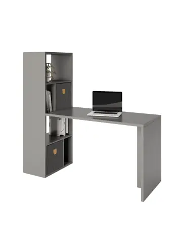 Echt Phoenix Group AGFortuna - SET , Regal mit 6 Fächern inkl. Schreibtischanbau, grau, B/H/T: 58x146,6x34cm günstig kaufen | limango