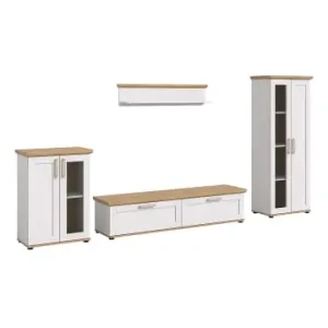 Aktuell ebuy24 Regalsystem Verona (4-teilig) Weiß 336 x 40 cm günstig kaufen | limango