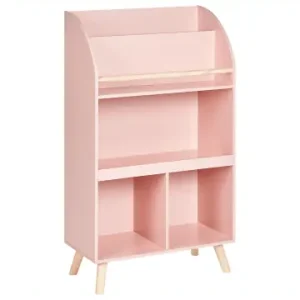 Beliani Bücherregal LILOET in Rosa/Braun - (W) 60 x (H) 102 x (L) 30 cm günstig kaufen | limango Direkt Vom Hersteller