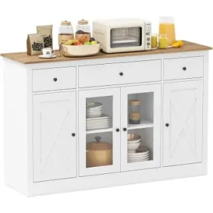 Preis Gesenkt COSTWAY Sideboard 140 cm in Weiß günstig kaufen | limango