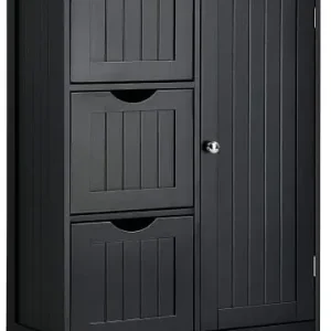 Schneller Versand COSTWAY Badezimmerschrank in Schwarz günstig kaufen | limango