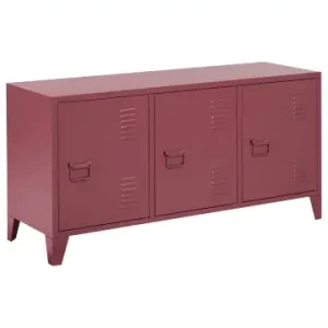 Sichere Zahlung Beliani Büroschränke CARDIFF in Rot - (W) 120 x (H) 60 x (L) 40 cm günstig kaufen | limango