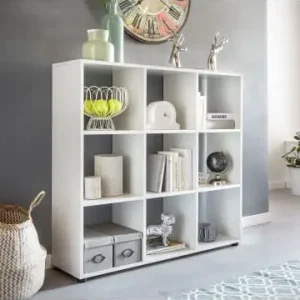 Schnäppchen KADIMA DESIGN Design Bücherregal mit 9 Fächern 108 x 104 x 29 cm, Standregal günstig kaufen | limango