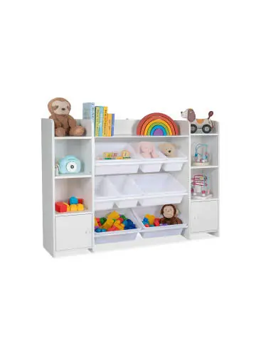 Mega-Angebot relaxdays Kinderregal in Weiß - (B) 139 x (H) 94 x (T) 30 cm günstig kaufen | limango