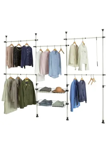 Preisknaller SoBuy Kleiderständer in Weiß - (B)209-305 x (H)200-270cm günstig kaufen | limango