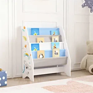 en.casa Kinderregal Fisterra in Blau (H)74cm (B)62cm (T)29cm günstig kaufen | limango Günstig