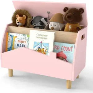 Wochenendangebot COSTWAY Spielzeugregal für Bücher Spielzeug in Rosa günstig kaufen | limango