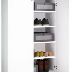 VCMXL Holz Großer Schuhschrank Schuhkommode Lona 5 in Weiß günstig kaufen | limango Abverkauf