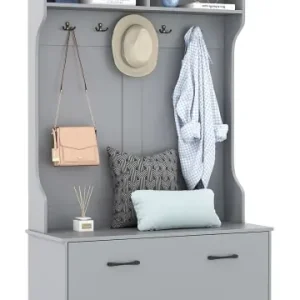 COSTWAY Garderobenständer 100x40x160cm in Grau günstig kaufen | limango Top-Seller