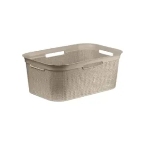 Online Kaufen Rotho Brisen Wäschekiste 40l mit 4 Griffen in Cappuccino günstig kaufen | limango